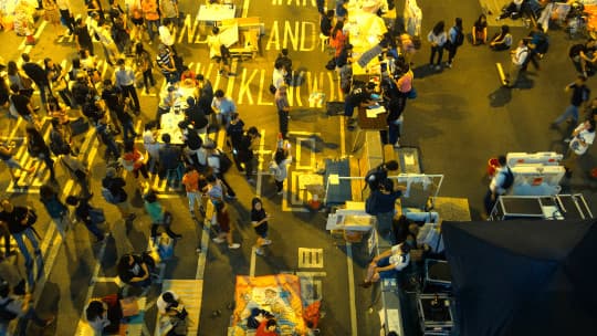 香港「佔中」黃雨傘運動
