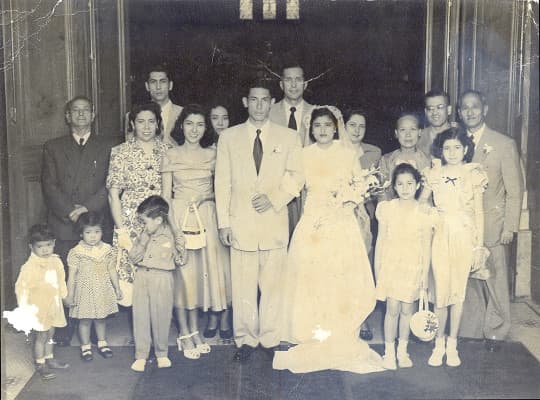 Bela 祖父母的結婚照。 