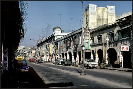 1973年代的內港街道（圖片來源：Karsten Petersen）。