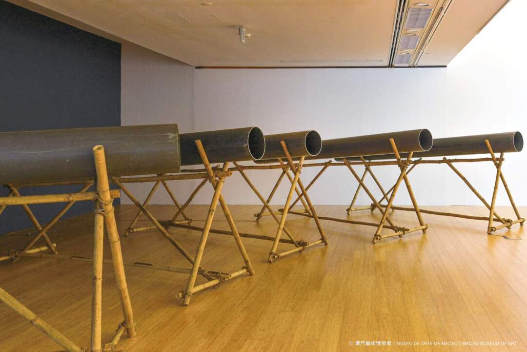《五種觀看》，法國藝術家羅伯特．凱恩創作的錄像裝置。圖片來源：澳門藝博館