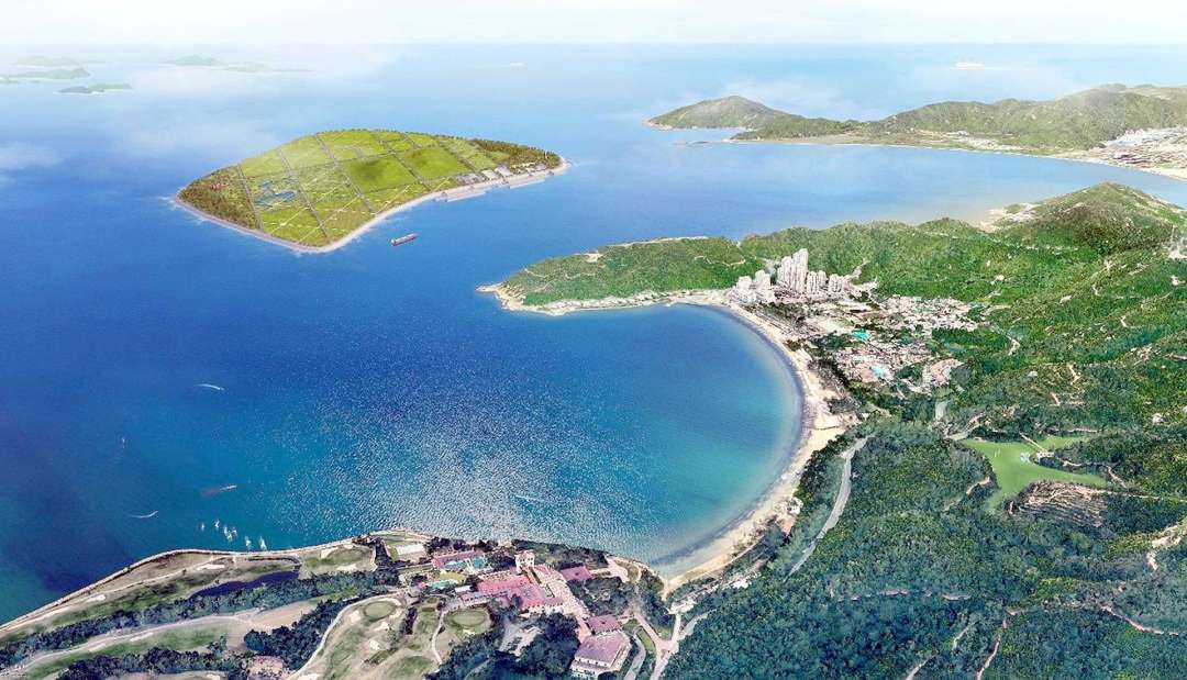  「生態島」建成後的模擬效果圖。圖片來源：環保局網頁