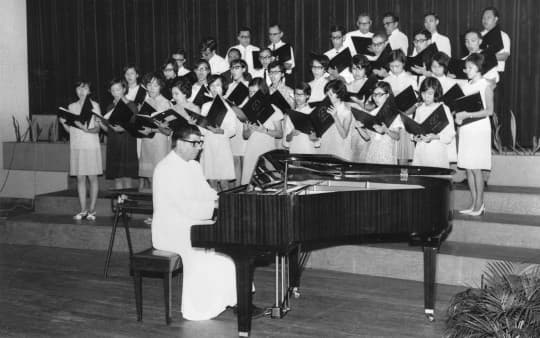 複音合唱團假商業學校舉行演唱會60 年代