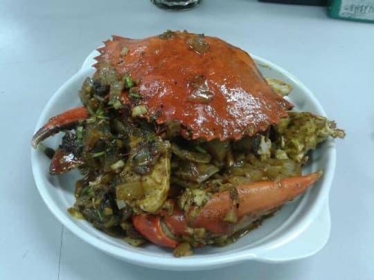 咖喱蟹是琛哥拿手的菜式之一。