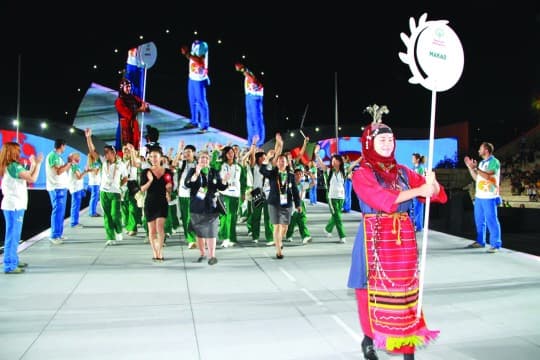 2011年澳門體育代表團參加世界夏季特殊奧運會（圖騰來源：體育發展局）