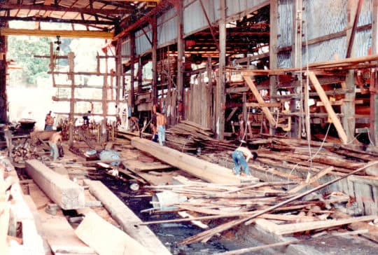 路環荔枝碗的船廠，2006年最後一艘船出廠後便廢棄至今。