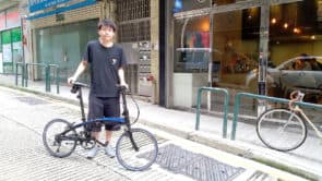 張尤聰表示，單車出行非常方便，不再擔心找車位和塞車。