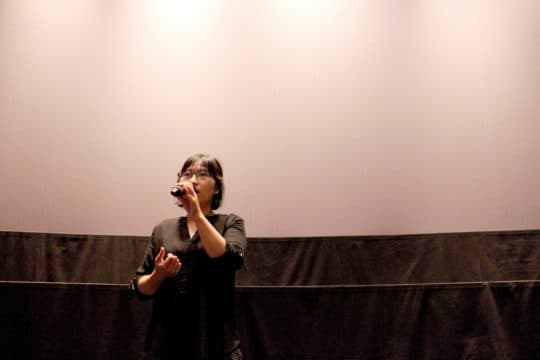 影展開幕放映後，導演黃惠偵與觀眾對談。（攝影： Ngan Wa Ao）