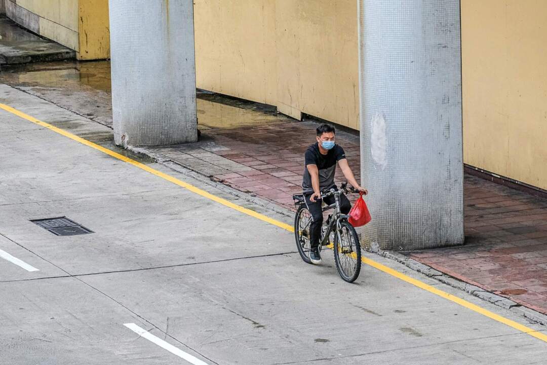 平時亦見有市民以單車出行。