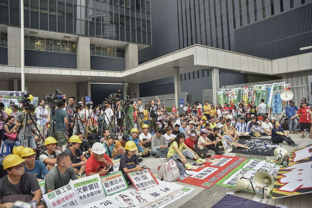 香港二〇一九年五一遊行，勞工團體爭取勞動權益。圖片來源：香港獨立媒體